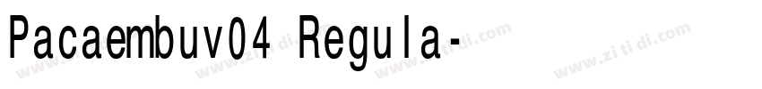 Pacaembuv04 Regula字体转换 Pacaembuv04 Regula字体转换